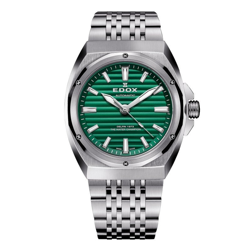 EDOX エドックス　SILVER HORN　腕時計　ヴィンテージ　グリーン エドックス(EDOX) NEW デルフィン オリジナル 1973 オートマティック